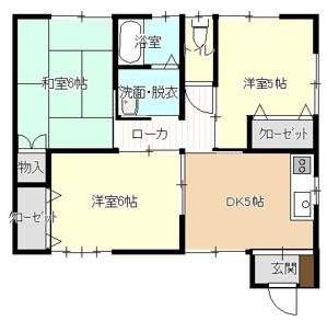 堀口貸家　A棟　間取り図