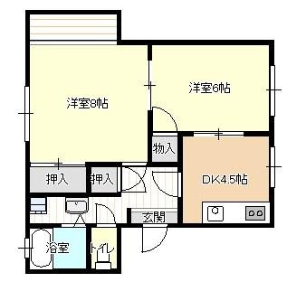 サンライズコーポ　202　間取り図