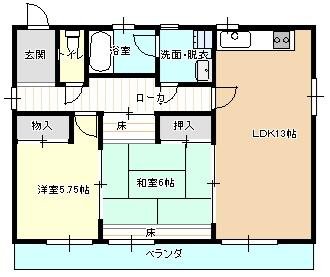 クレスト　間取り図